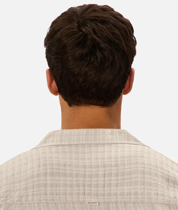 INDUSTRIE - The Siracusa Short Sleeve Shirt - Egg Shell