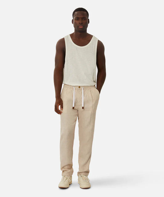 INDUSTRIE - The Capri Linen Pant - YD WHEAT