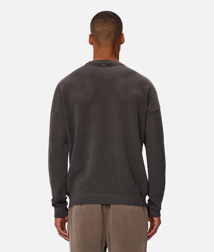 INDUSTRIE - The Nanterrie Crew Neck Knit - Onyx