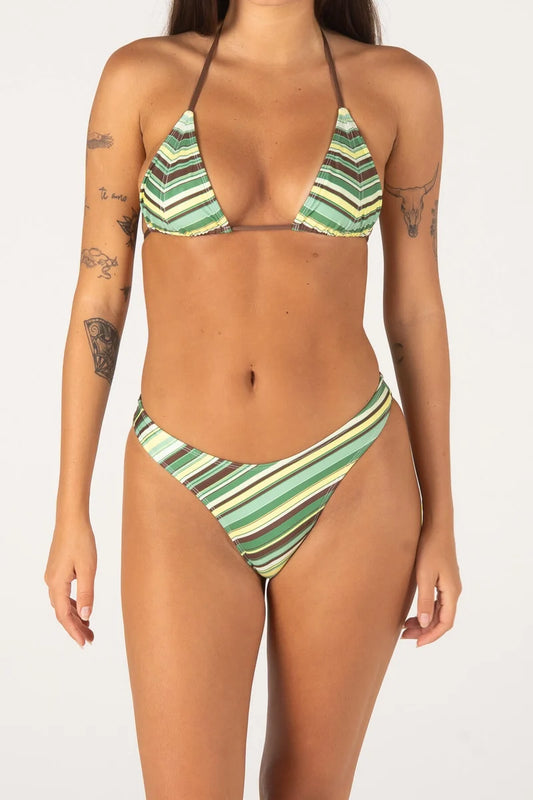 INNER RELM - TOOBUSY TOP | GREEN STRIPE