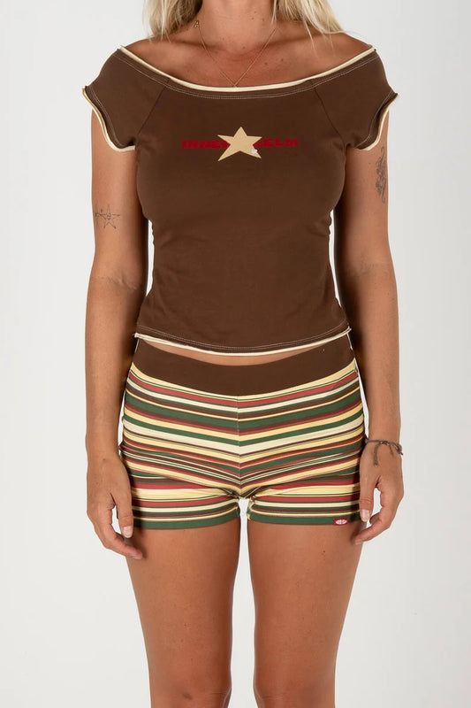 INNER RELM - Hot Girl Shorts - STRIPE