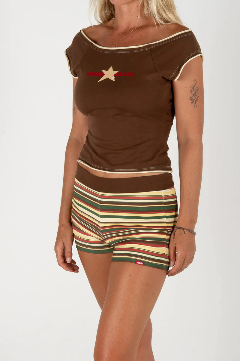 INNER RELM - Hot Girl Shorts - STRIPE