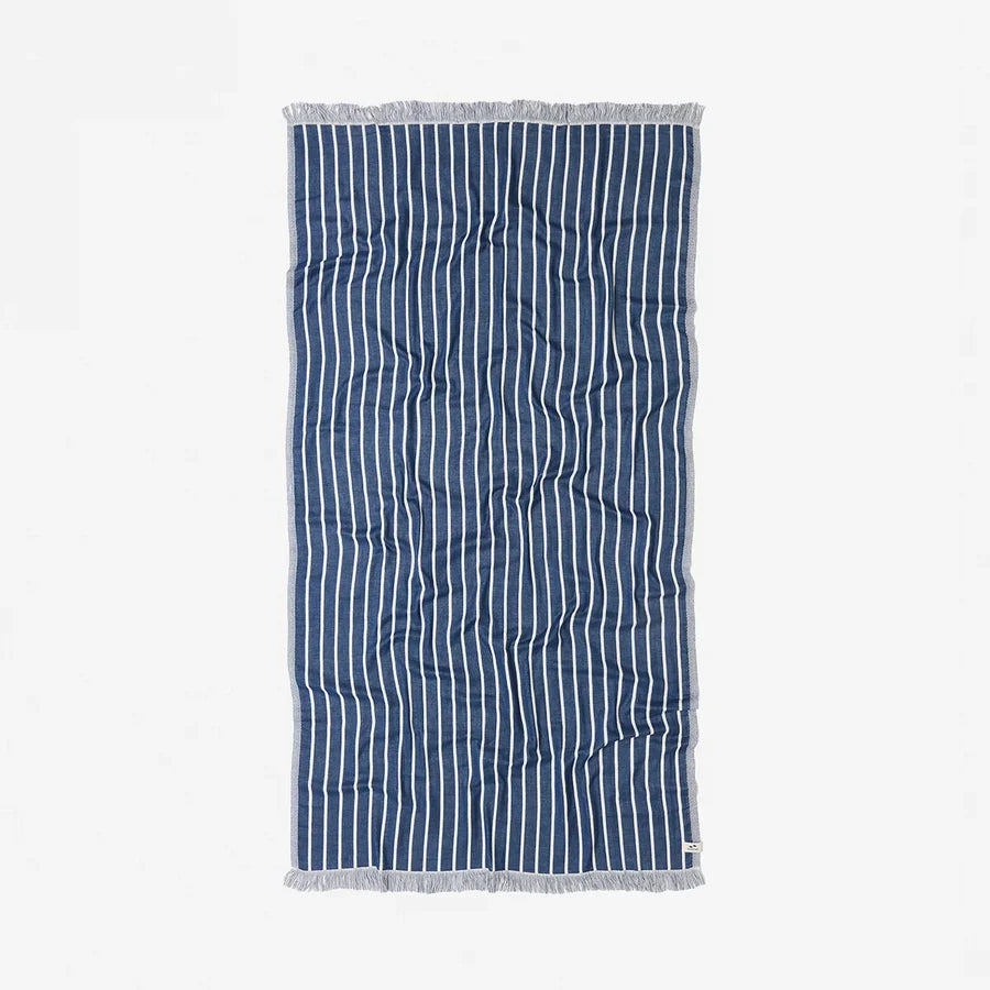 SLOWTIDE - Koko Driftweave Turkish Towel - NAVY