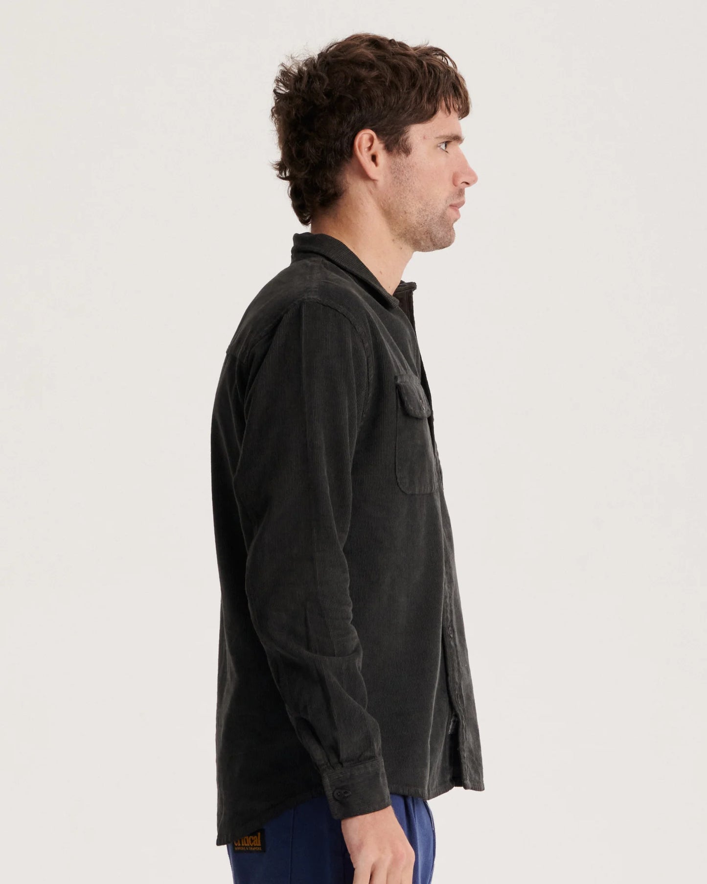 THE CRITICAL SLIDE SOCIETY - Lazy Boy LS Cord Shirt - PHANTOM