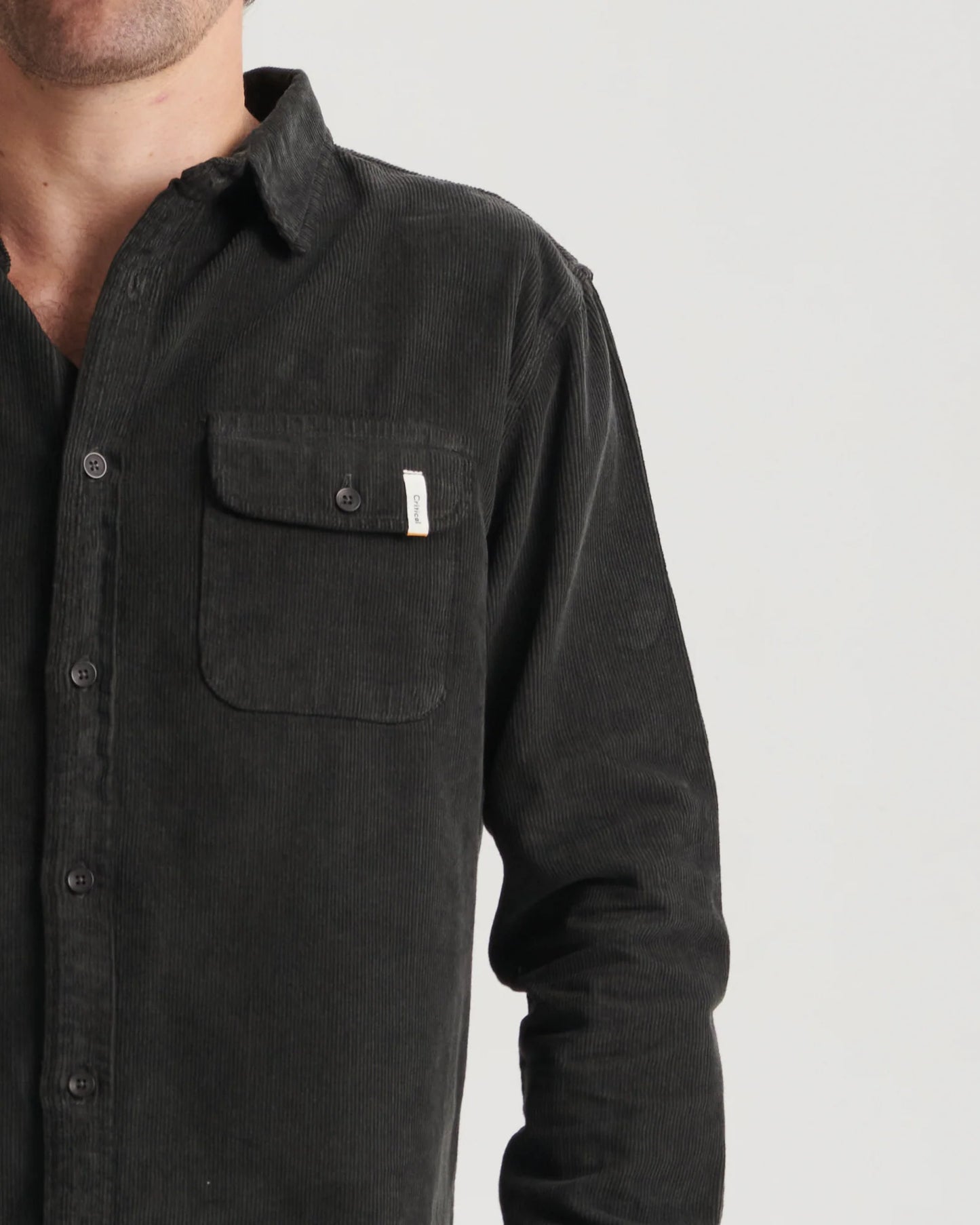 THE CRITICAL SLIDE SOCIETY - Lazy Boy LS Cord Shirt - PHANTOM