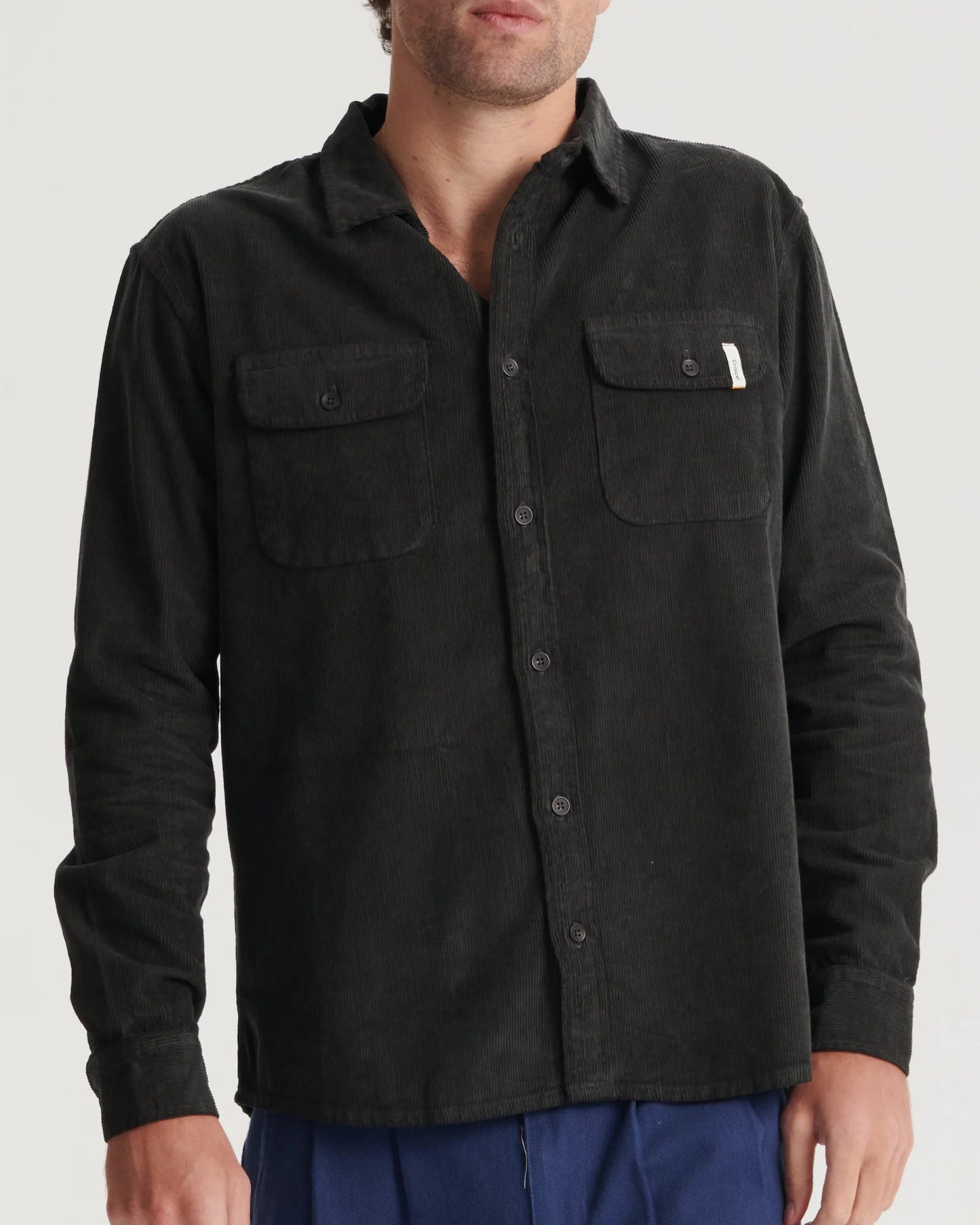 THE CRITICAL SLIDE SOCIETY - Lazy Boy LS Cord Shirt - PHANTOM
