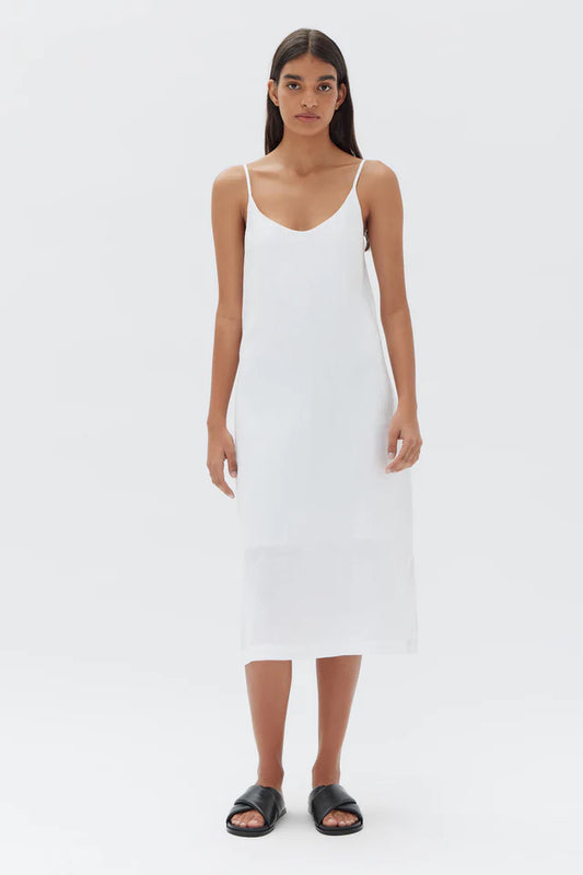 ASSEMBLY LABEL - Linen Slip Dress - White