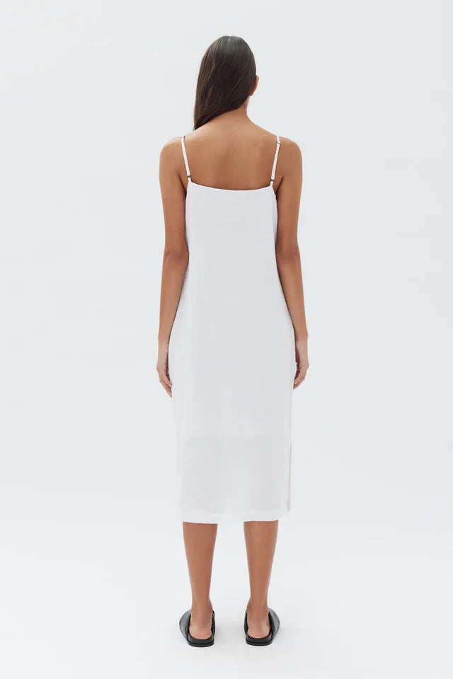 ASSEMBLY LABEL - Linen Slip Dress - White