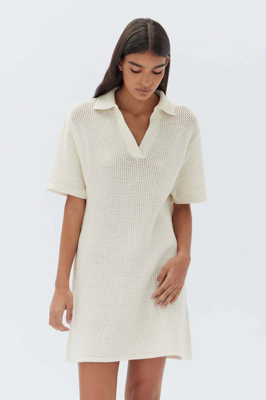 ASSEMBLY LABEL - Lydia Knit Dress - Cream