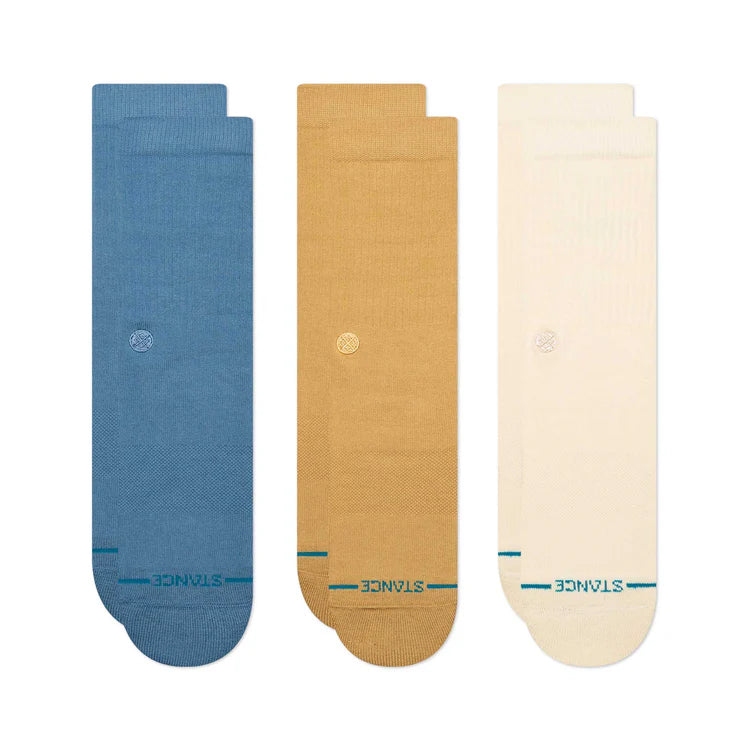 STANCE - ICON 3 PACK - CREAM
