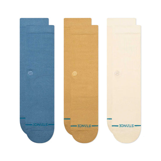 STANCE - ICON 3 PACK - CREAM