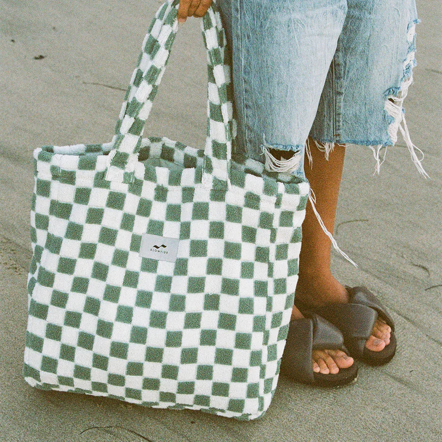 SLOWTIDE - Mate Terry Tote - Sage