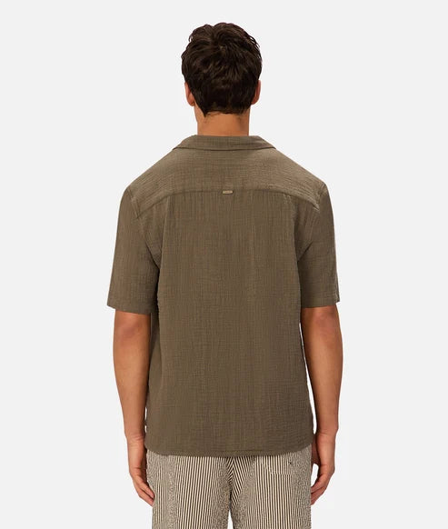 INDUSTRIE - The Seguro Short Sleeve Shirt - LEAF