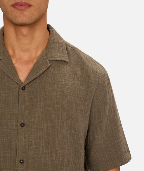 INDUSTRIE - The Seguro Short Sleeve Shirt - LEAF