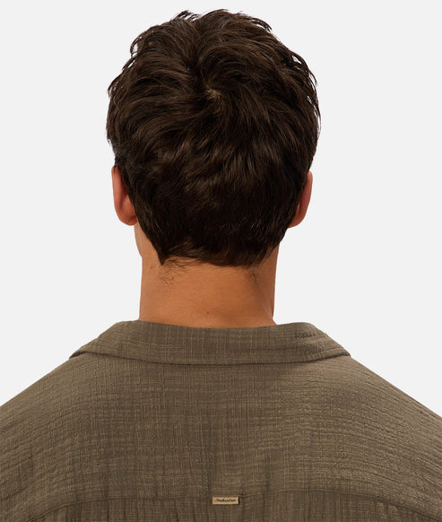 INDUSTRIE - The Seguro Short Sleeve Shirt - LEAF