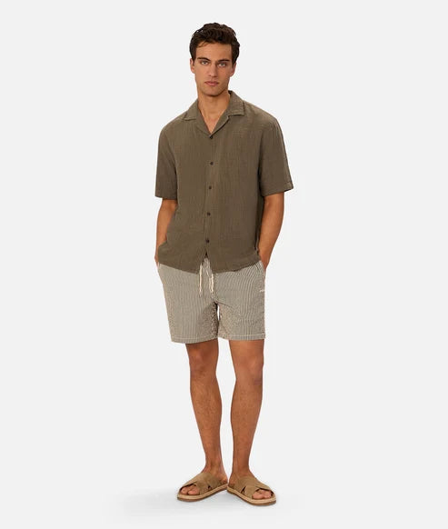 INDUSTRIE - The Seguro Short Sleeve Shirt - LEAF