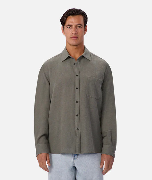 INDUSTRIE - The Marbella Long Sleeve Shirt - Everglade