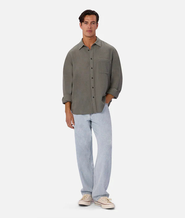 INDUSTRIE - The Marbella Long Sleeve Shirt - Everglade