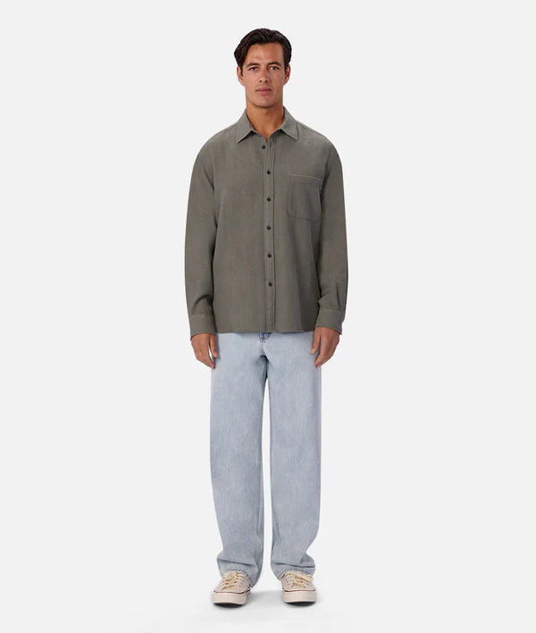 INDUSTRIE - The Marbella Long Sleeve Shirt - Everglade