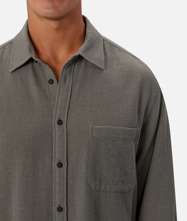 INDUSTRIE - The Marbella Long Sleeve Shirt - Everglade