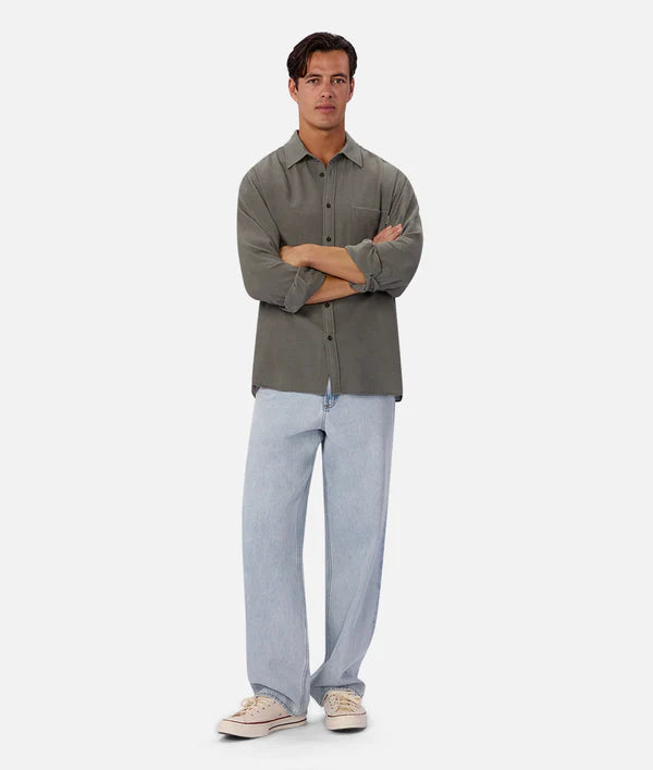 INDUSTRIE - The Marbella Long Sleeve Shirt - Everglade