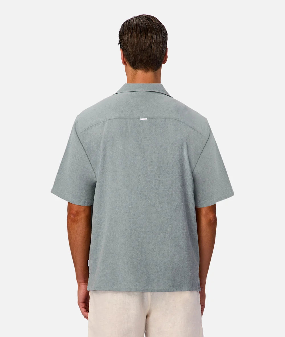 INDUSTRIE - The Check Marbella Short Sleeve Shirt - OPAL