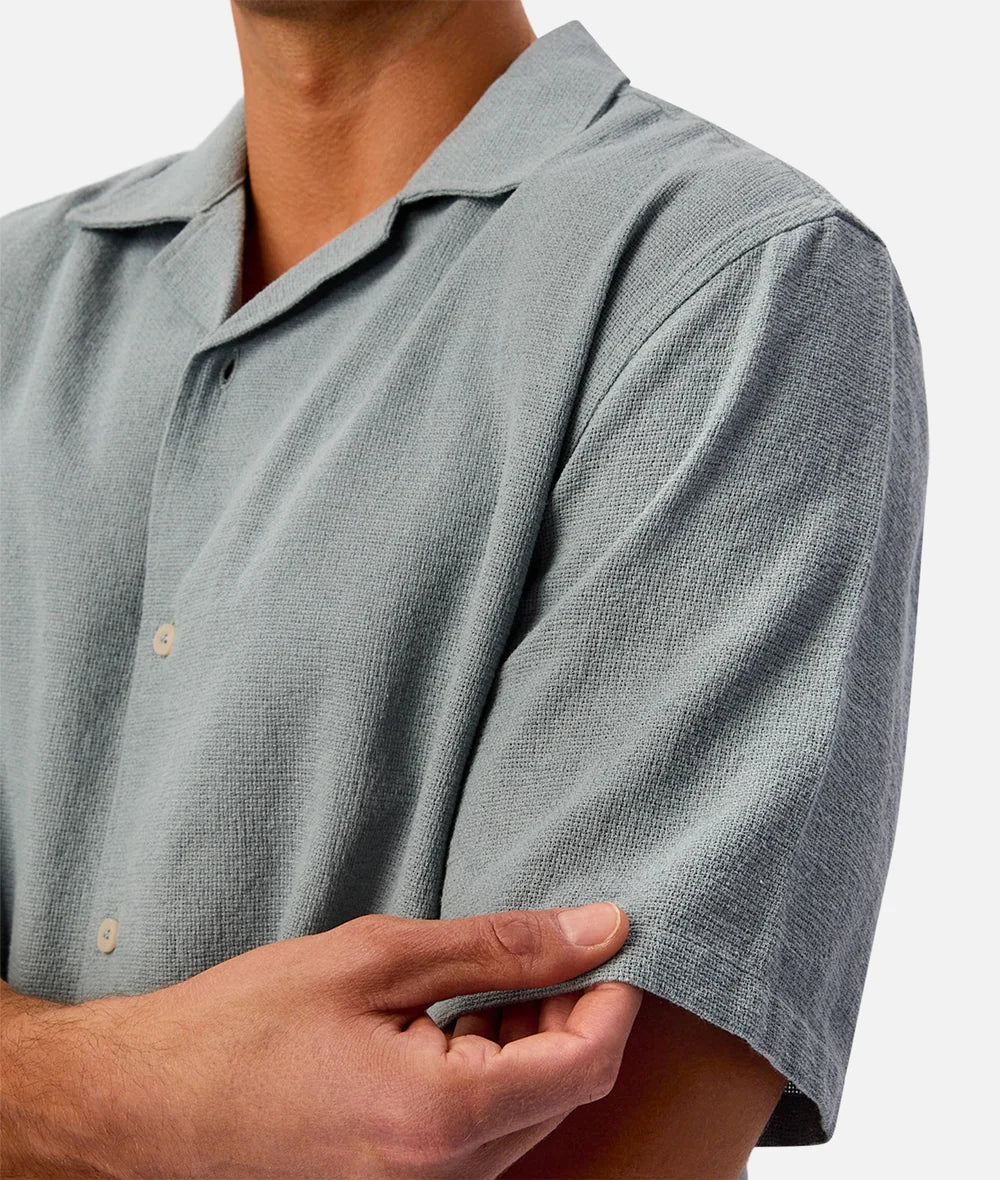 INDUSTRIE - The Check Marbella Short Sleeve Shirt - OPAL