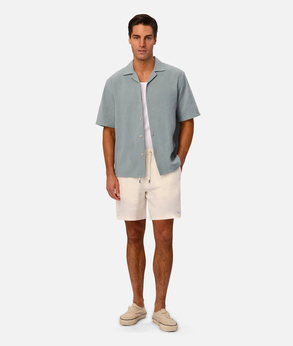 INDUSTRIE - The Check Marbella Short Sleeve Shirt - OPAL