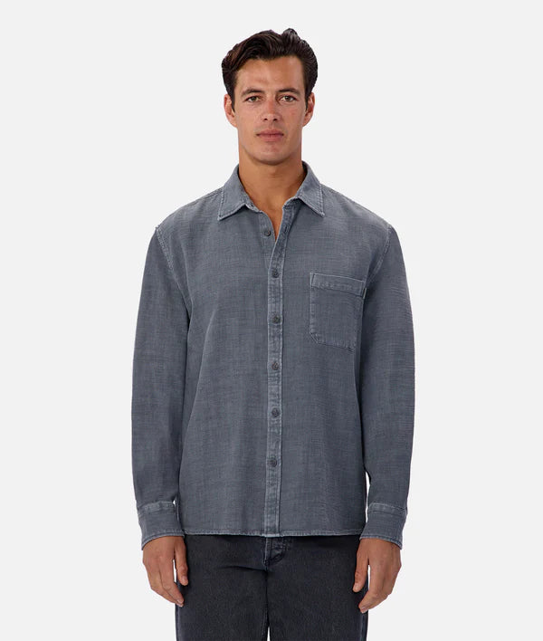 INDUSTRIE - The Lisbon Long Sleeve Shirt - Blue Steel