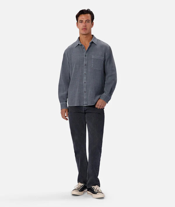 INDUSTRIE - The Lisbon Long Sleeve Shirt - Blue Steel