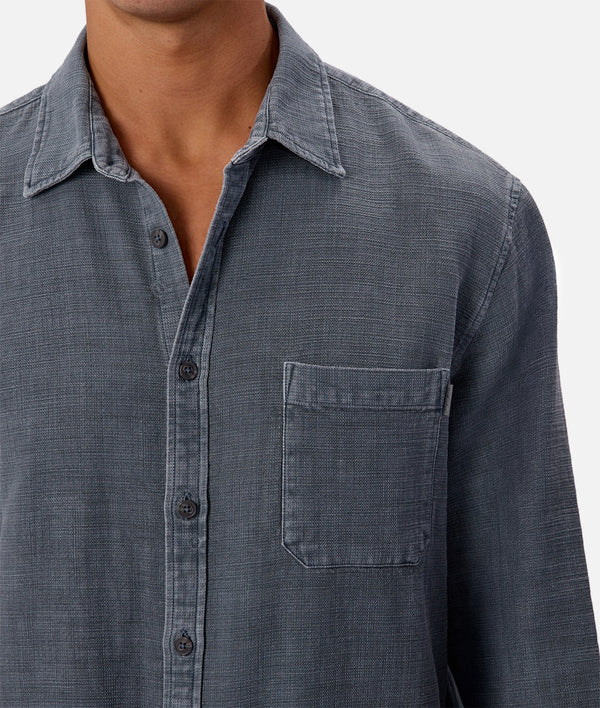 INDUSTRIE - The Lisbon Long Sleeve Shirt - Blue Steel