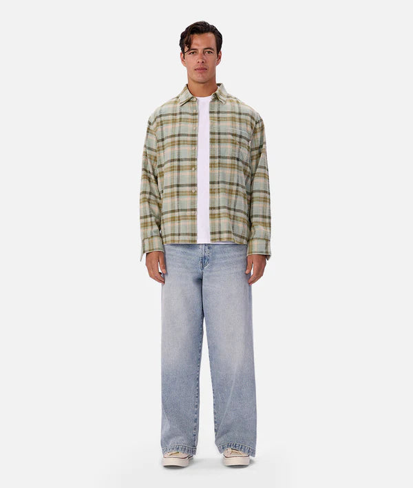 INDUSTRIE - The Fortuna L/S Shirt - MINT MULTI