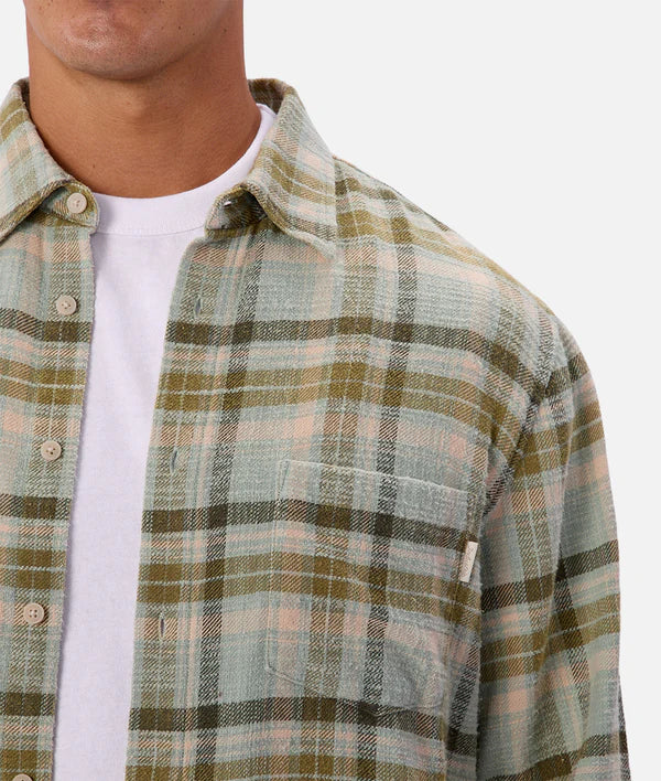 INDUSTRIE - The Fortuna L/S Shirt - MINT MULTI