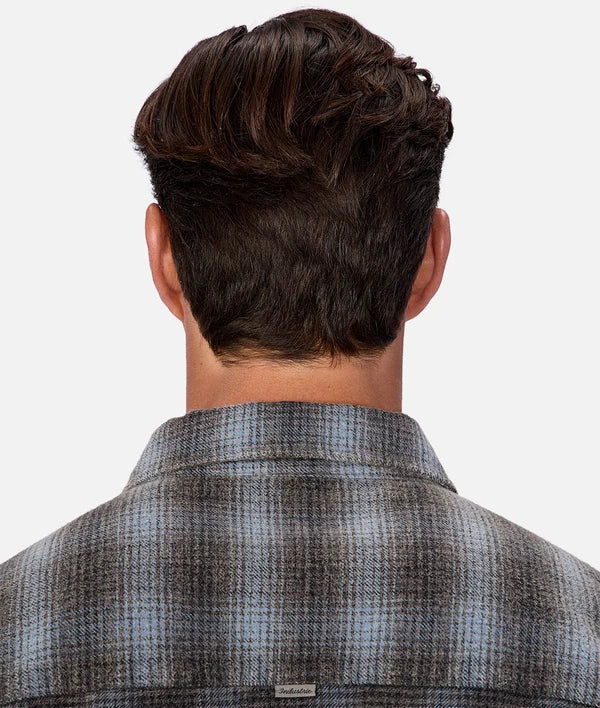 INDUSTRIE - The Durango L/S Shirt - CHARBLUCOM