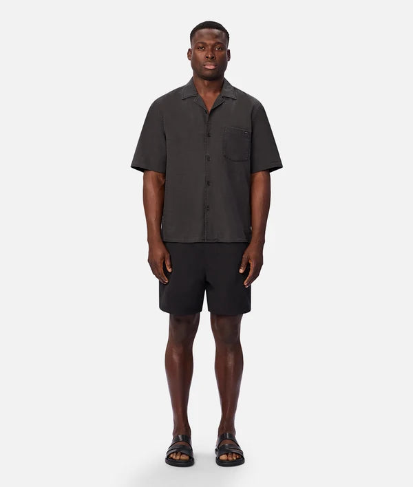 INDUSTRIE - The New Seersucker Swim Short - BLACK