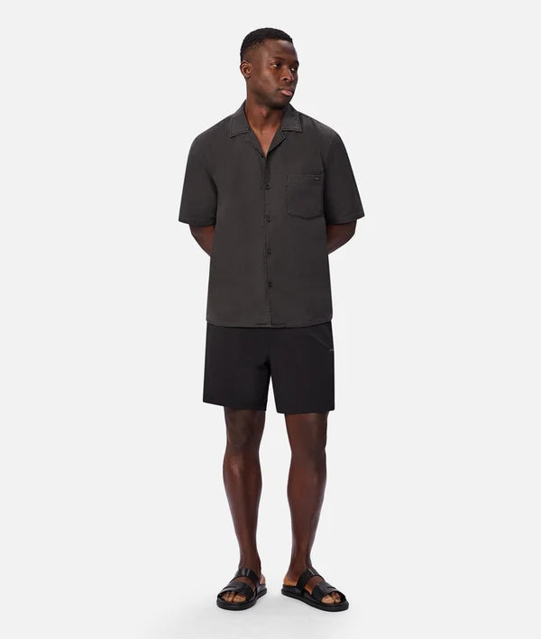 INDUSTRIE - The New Seersucker Swim Short - BLACK