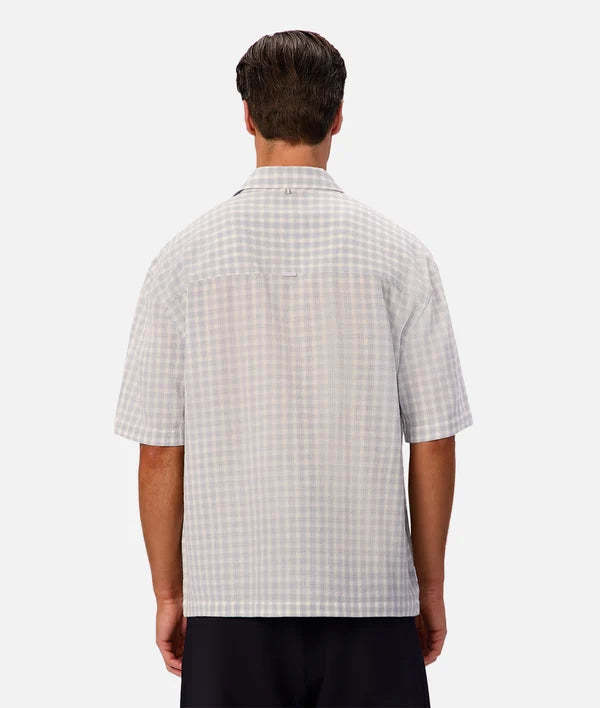 INDUSTRIE - The Santos Short Sleeve Shirt - Blue Combo