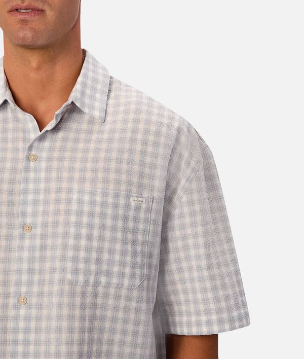 INDUSTRIE - The Santos Short Sleeve Shirt - Blue Combo