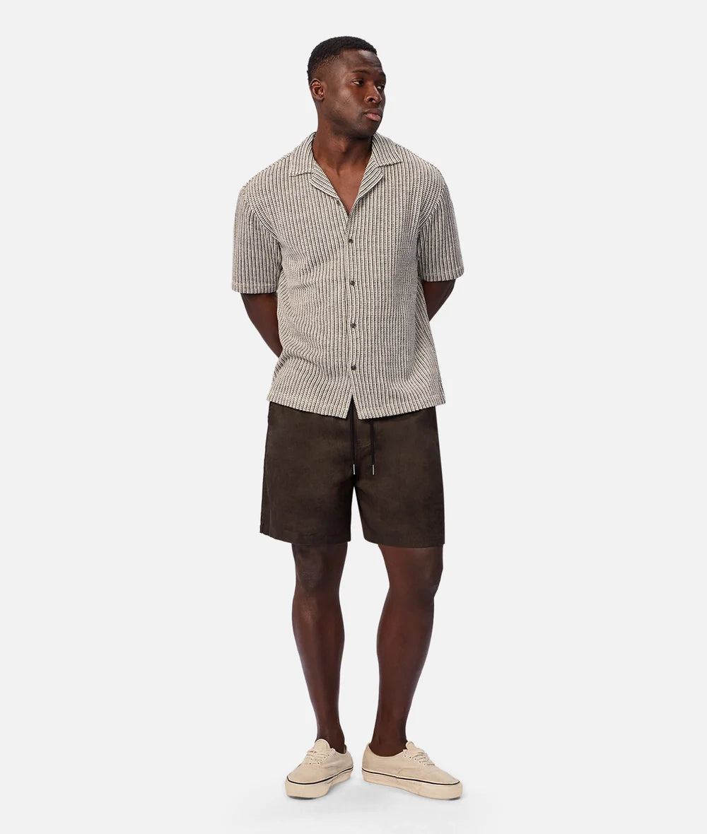 INDUSTRIE - The Marina Linen Short - DK FERN 27
