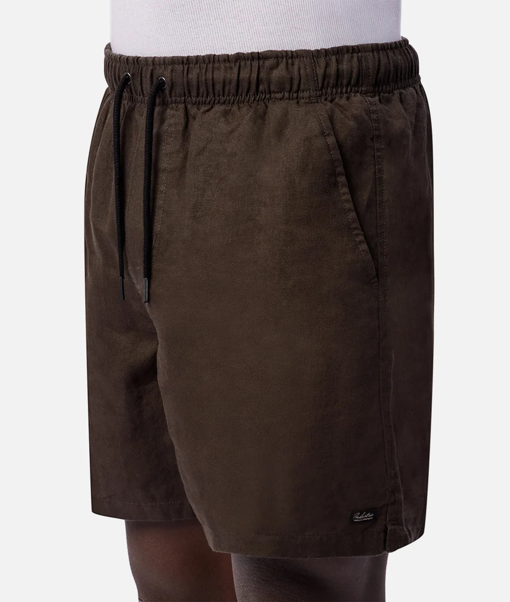 INDUSTRIE - The Marina Linen Short - DK FERN 27