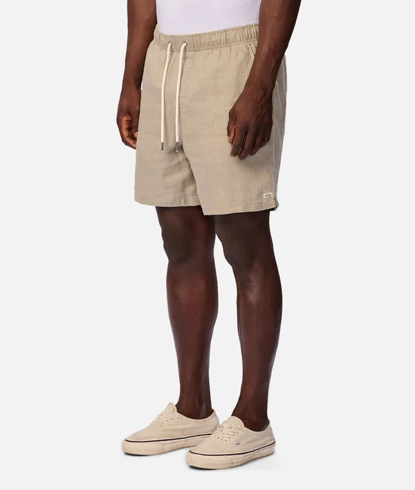 INDUSTRIE - The Marina Linen Short - MOSS
