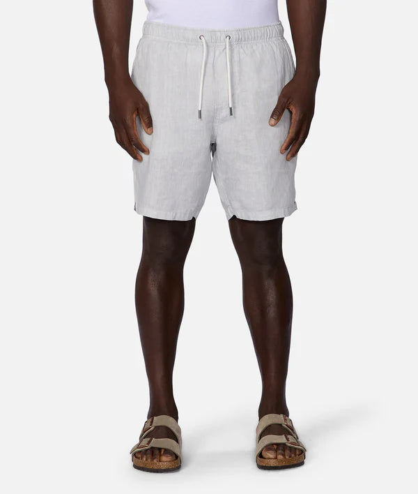 INDUSTRIE - Marina Linen Short - Silver Blue