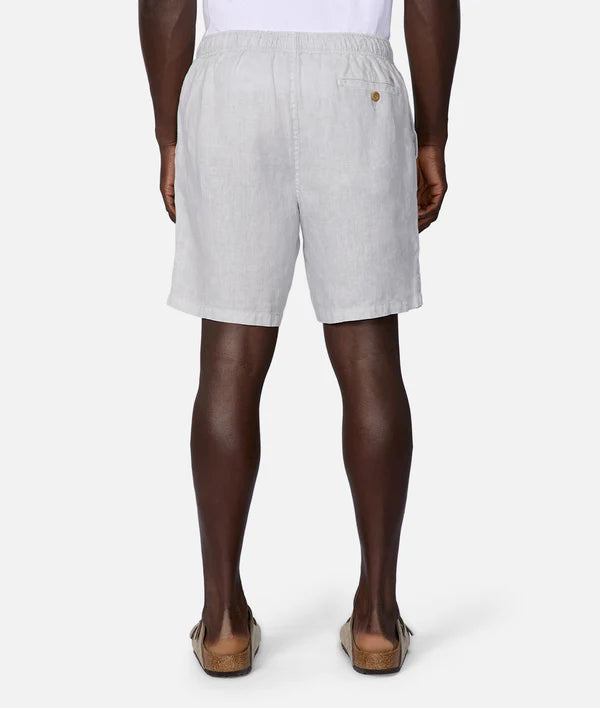 INDUSTRIE - Marina Linen Short - Silver Blue