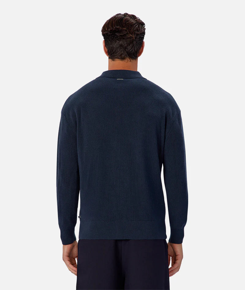 INDUSTRIE - The New England Polo Knit - PETROL 26