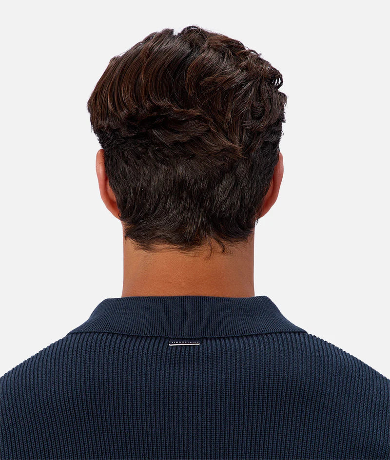 INDUSTRIE - The New England Polo Knit - PETROL 26