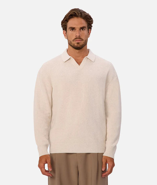 INDUSTRIE - The New England Polo Knit - IVORY