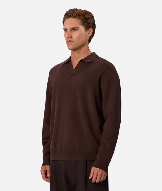 INDUSTRIE - The Wynslow Polo Knit - ASHWOOD