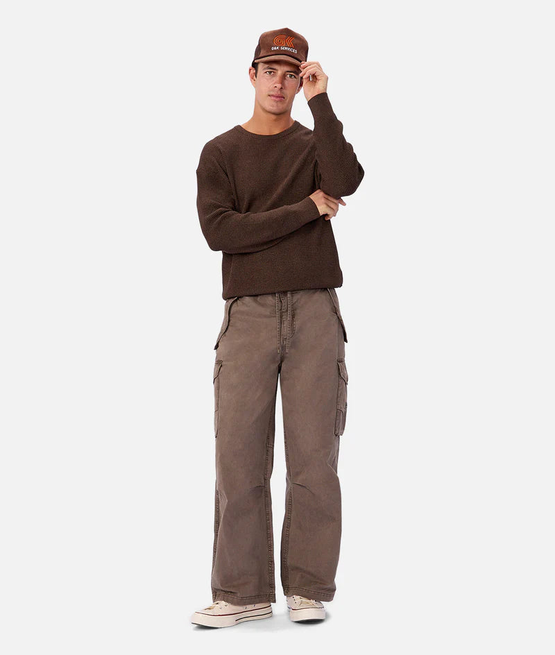 INDUSTRIE - The Philly Waffle Knit - HAZELNUT