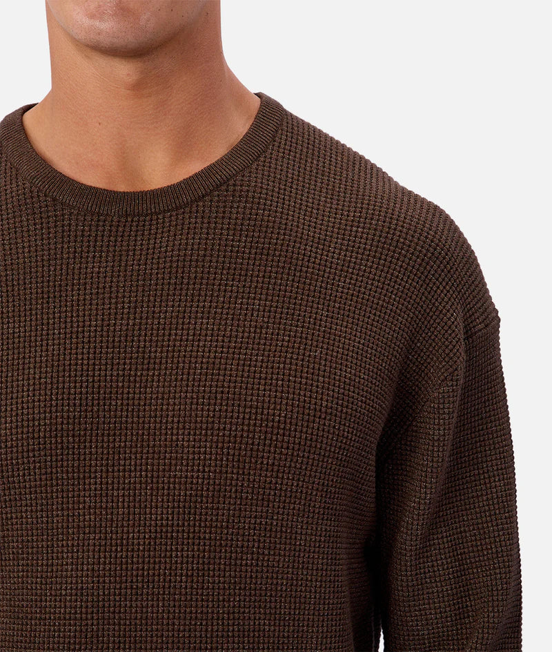 INDUSTRIE - The Philly Waffle Knit - HAZELNUT