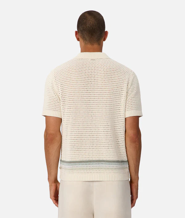 INDUSTRIE - The Lauderdale Short Sleeve Shirt - Cream Multi